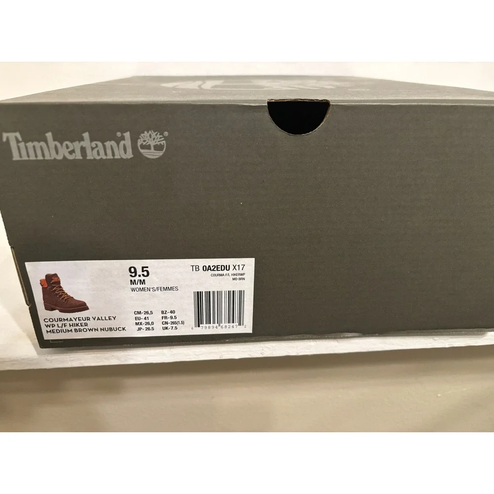 Timberland Women's Courmayeur Valley Brown Waterproof Boots Sizes 9.5